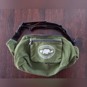 Olive Green Canvas Waist Pack